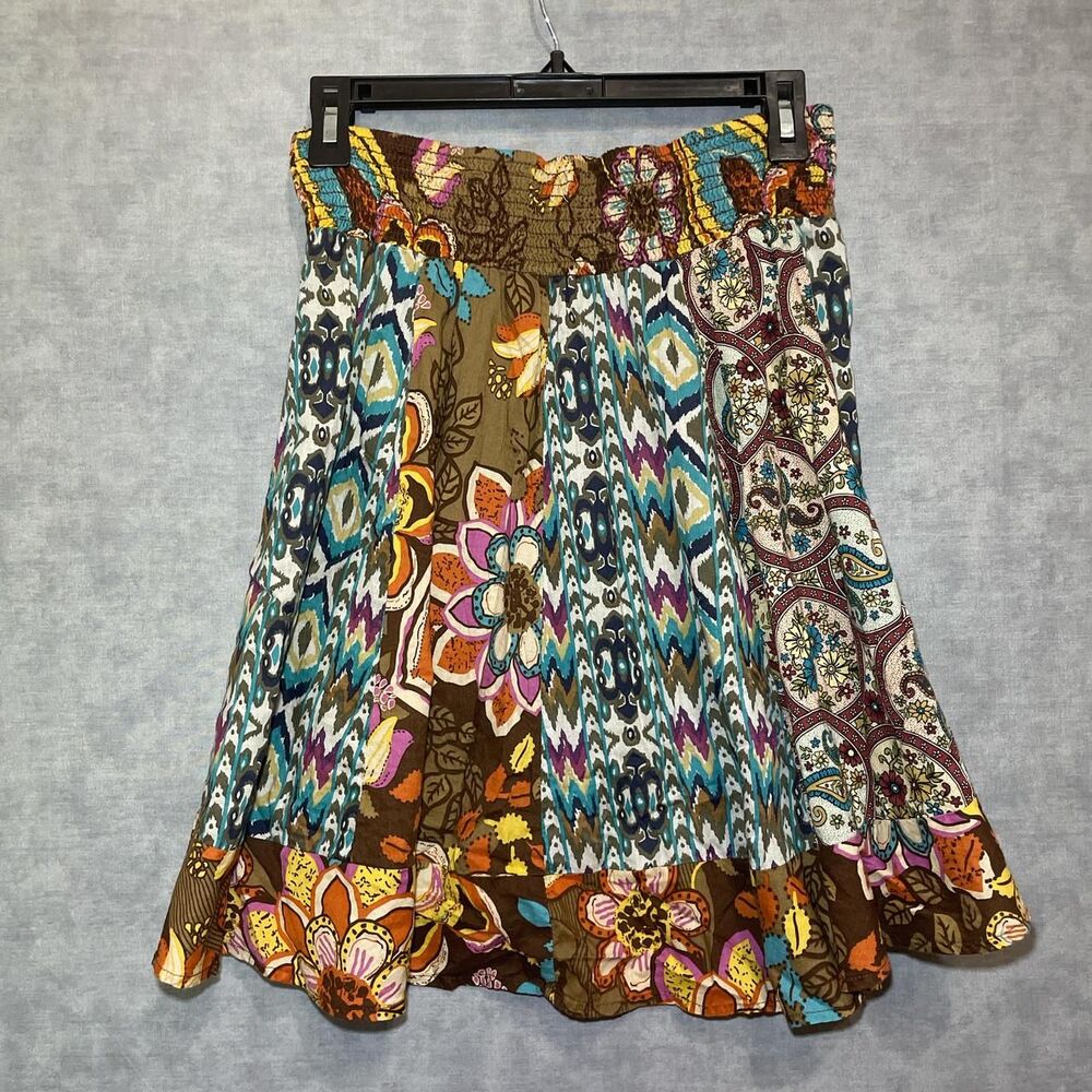 Boho patchwork style skirt - Picture 6 of 7